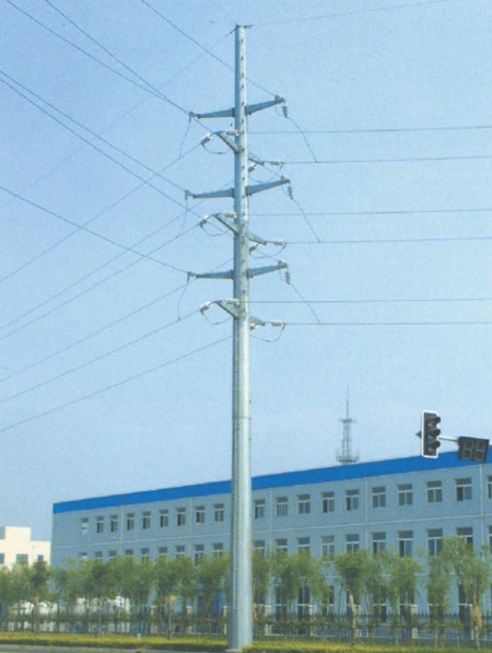 20米 35KV热镀锌电力杆终端钢杆 输电钢杆加工定制